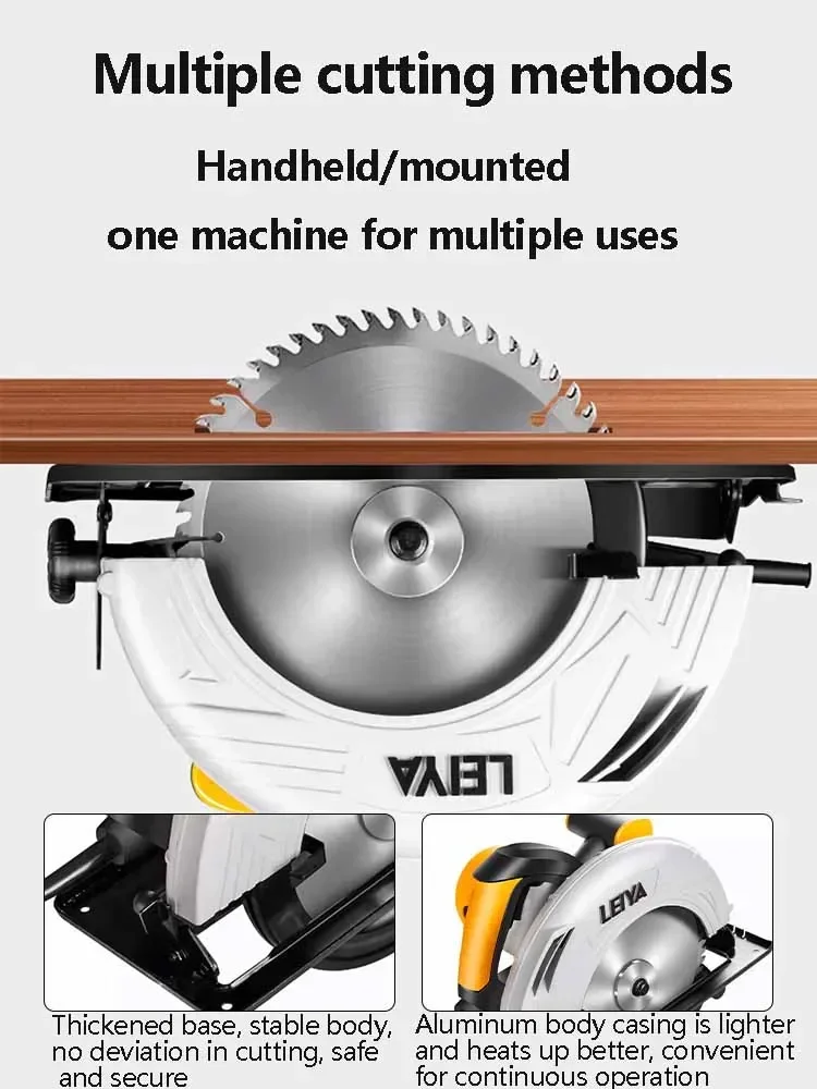 منشار دائري كهربائي قابل للقلوب 12 بوصة 0-45 °   آلة قطع النجارة القابلة للتعديل