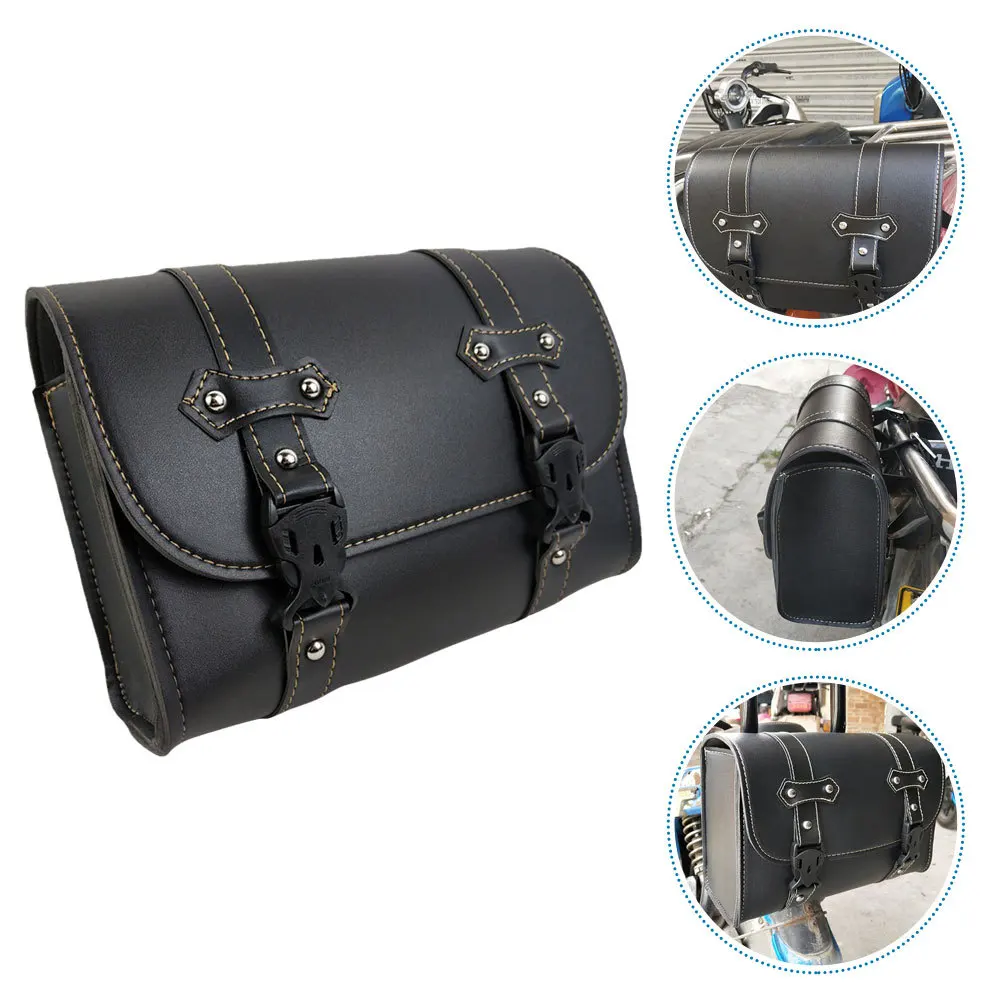 

Боковая сумка для мотоцикла, большая вместимость, водонепроницаемая синтетическая сумка для хранения инструментов на седло для мотоцикла, дорожная езда