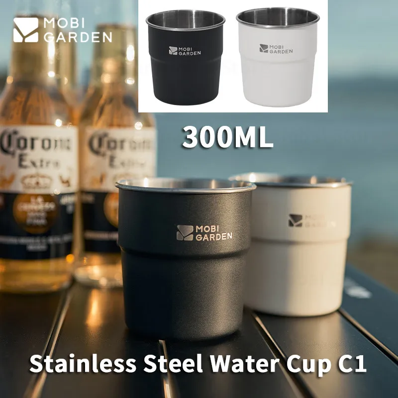 

MOBI GARDEN 300 мл чашка для воды для кемпинга портативная чашка для чая из нержавеющей стали 304 1 человек сверхлегкая кофейная чашка уличная посуда для пикника