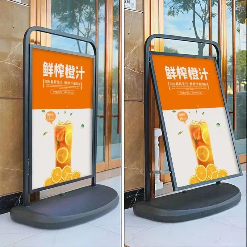 outdoor floor tipo windproof poster rack billboard shopping mall publicidade promocao rack display rack signboard 1pc 60x90cm 01