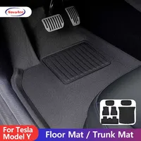 For Tesla Model Y 2017-2024 2025 Floor Mat Trunk Mat Cargo Liner All-weather Waterproof Full XPE Anti-slip Interior Accessories