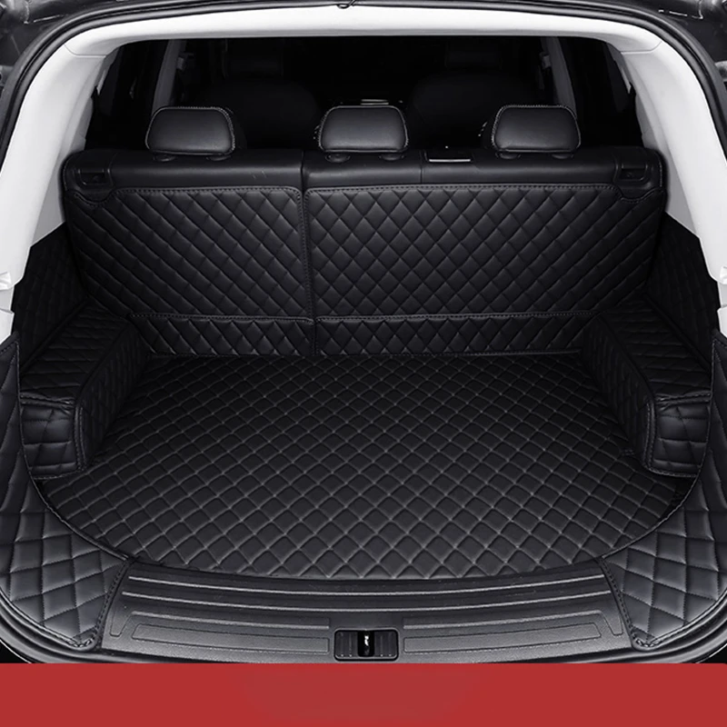 

Custom Leather Full Wrap Car Trunk Mat for Subaru Outback Forester XV Tribeca Auto Luggage Pad Cover