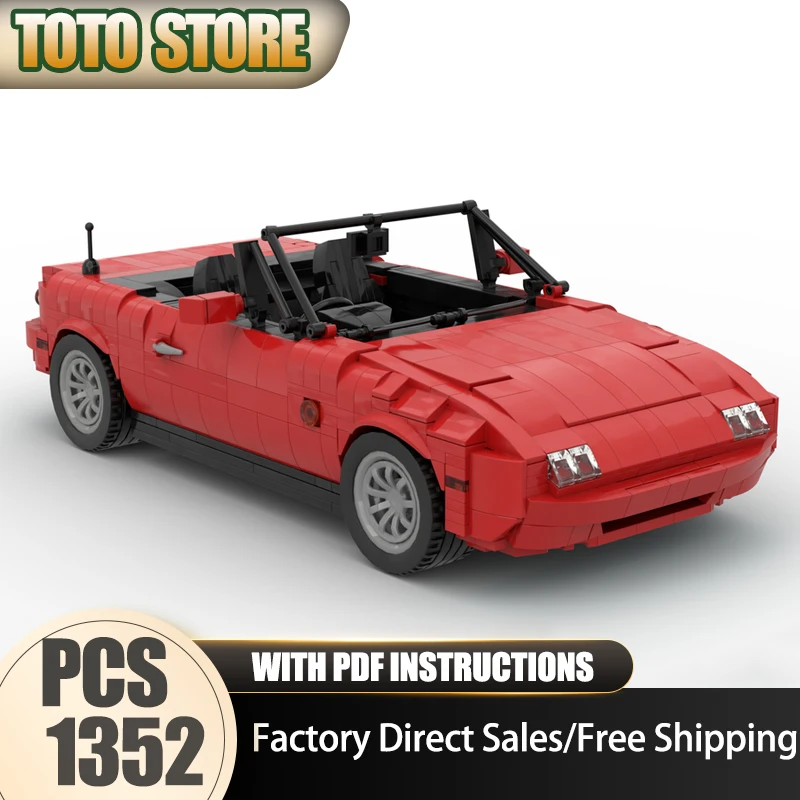 

Champion Speed Cars Moc Building Bricks MX-5 Red Model Technology Modular Super Sports Car Model Block Toys DIY Assembly Gifts
