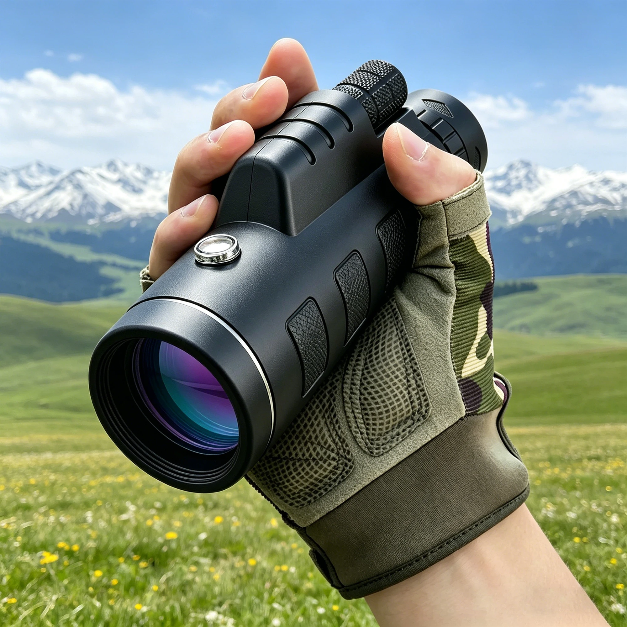 40X60 HD Professional Telescope Monocular Night Powerful Binoculars Waterproof Mini Pocket Zoom with Smartphone Hunting Camping