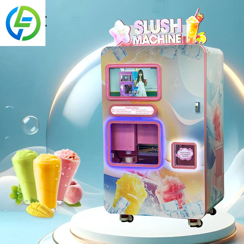 FOODLINE Customized Value Smoothie Vending Machine Commercial High Capacity Slushie Machine Frozen Drink for Small Businesses