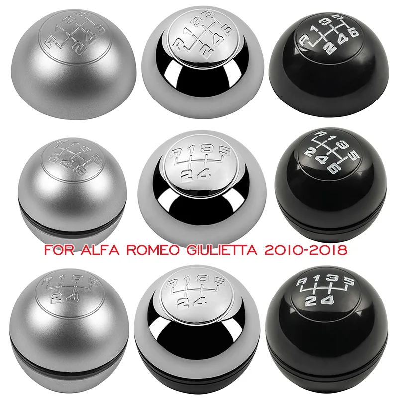 

For Alfa Romeo Giulietta 2010 2011 2012 2013 2014 2015 2016 2017 2018 5/6 Speed Car Gear Shift Knob Cap Cover Lever Shifter Head
