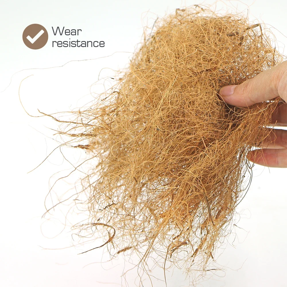 500g Natural Organic Coconut Husk Silk Long Coconut Husk Fiber for Plants Pot Cover Soil Keep Warm Reptile Bedding Bird Nest