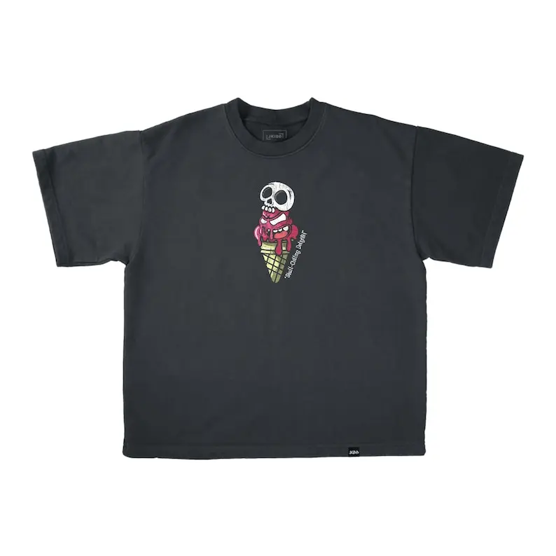 Ice Cream Boxy Vintage Tee - 7.6oz Heavyweight T-Shirt/260gsm