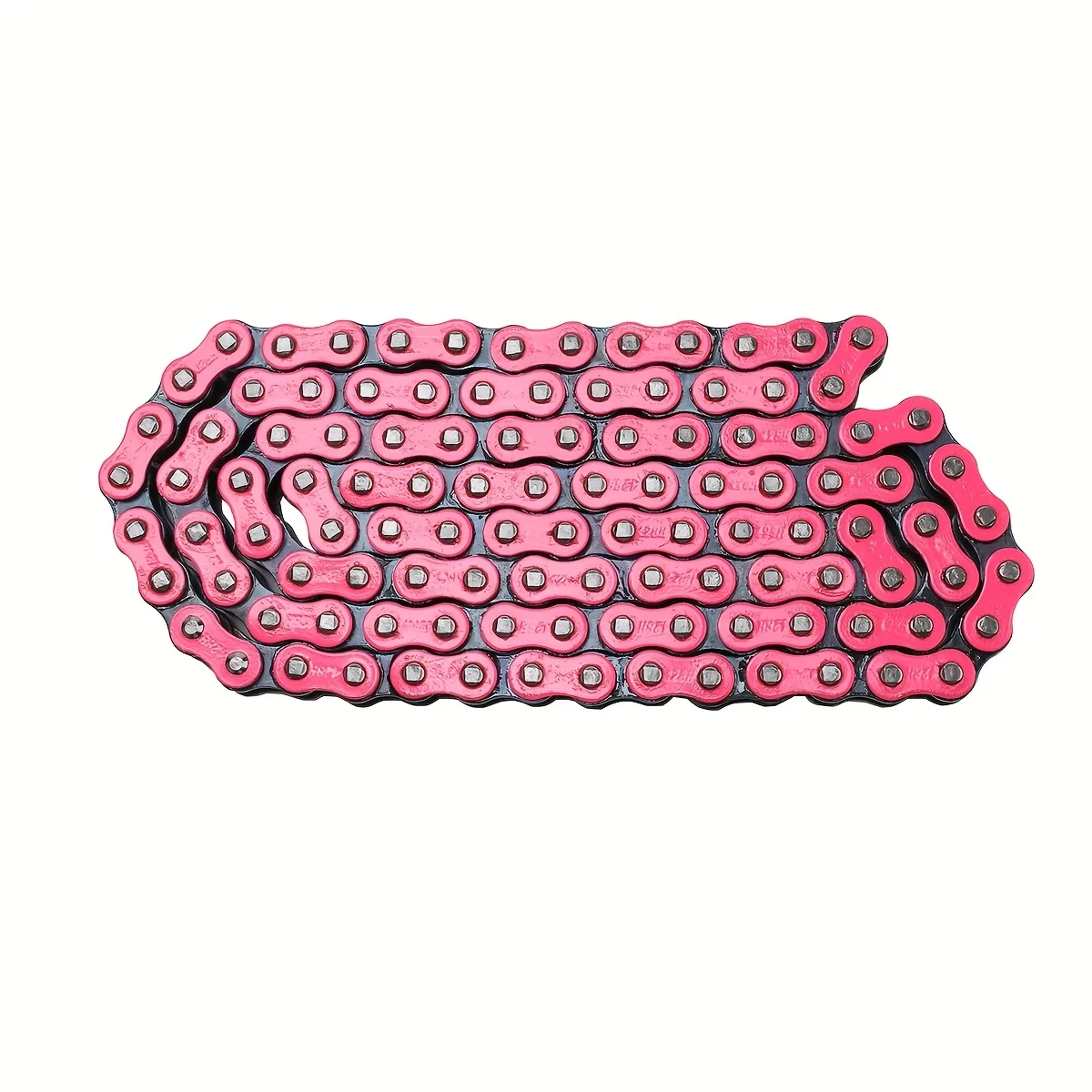 

428H-29.06 Gallon Motorcycle Chain - Pink Black Enamel Coated ATV Chain - Wear and Corrosion Resistant