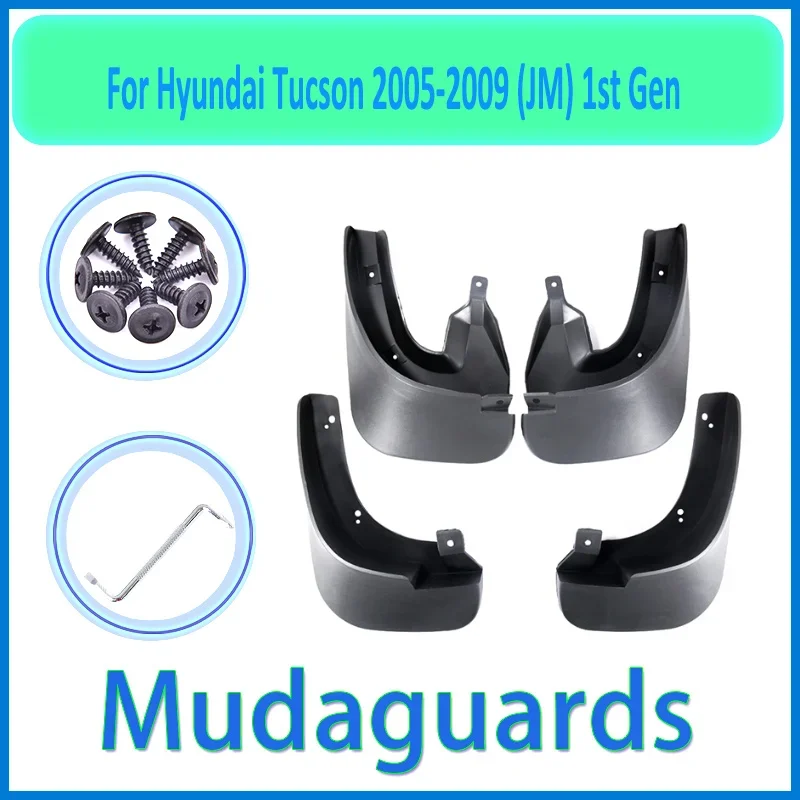 for Hyundai Tucson JM 2005~2009 2006 2007 2008 Fender Mudguard Mud Flaps Guard Splash Flap Car Accessories