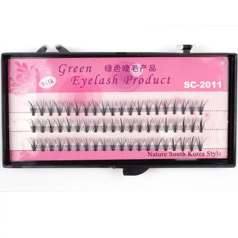 Naht dicke 10d vorgefertigte Cluster falsche Wimpern schwarz individuelle Wimpern verlängerung Make-up-Tool 6/8/10/12mm