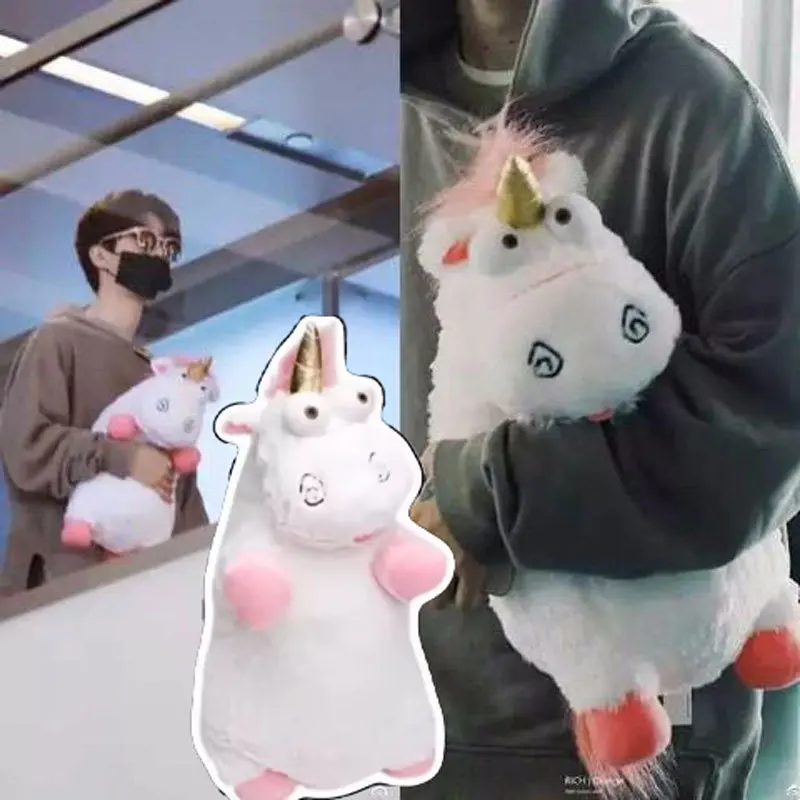 

40cm/56cm Despicable White Unicorn Plush Doll Backpack School Bag Cute Fluffy Soft Stuffed Toy Pillow Room Decor Birthday Gift