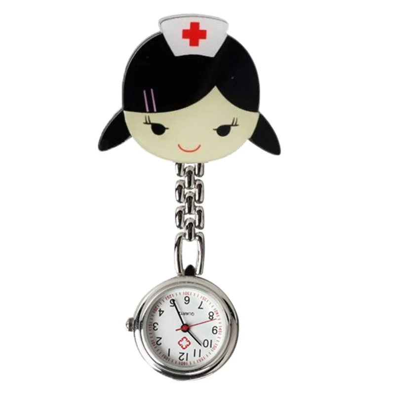 New Cute Harajuku Nurse Watch Women Chest Watch Trend Pocket Watch Hanging Watch Brooch Decor Quartz Часы Fob Watches