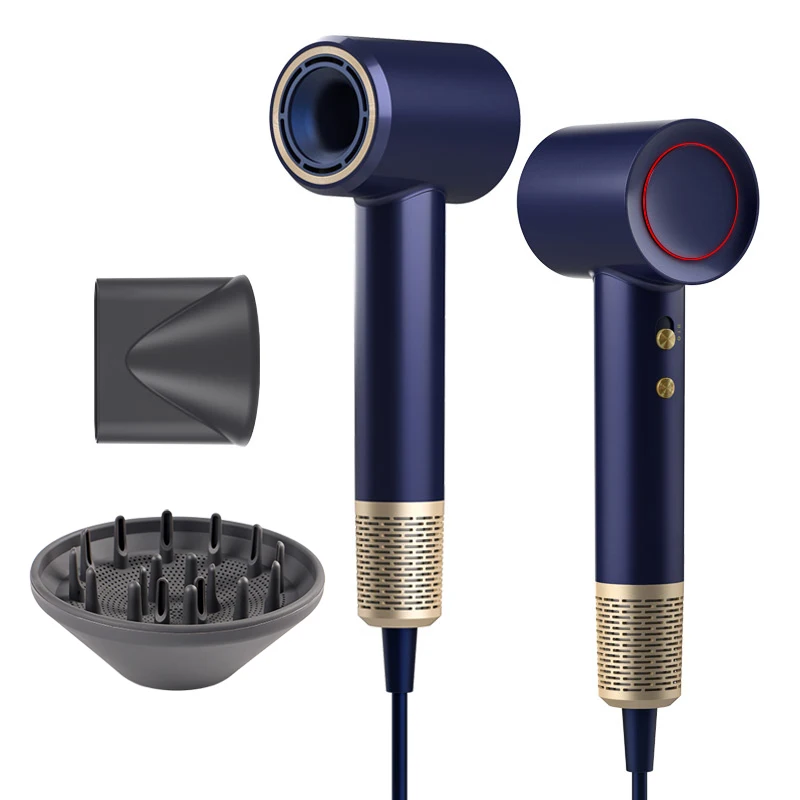 1600W High Speed Ionic Hair Dryer, Fast Dry Portable with Diffuser, Professional Salon Quality