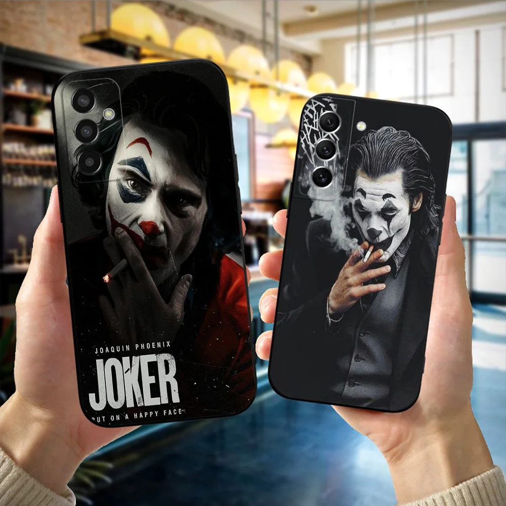 Black tpu Case For Samsung galaxy A3 A5 A7 2016 2017 2018 cover Clown JR