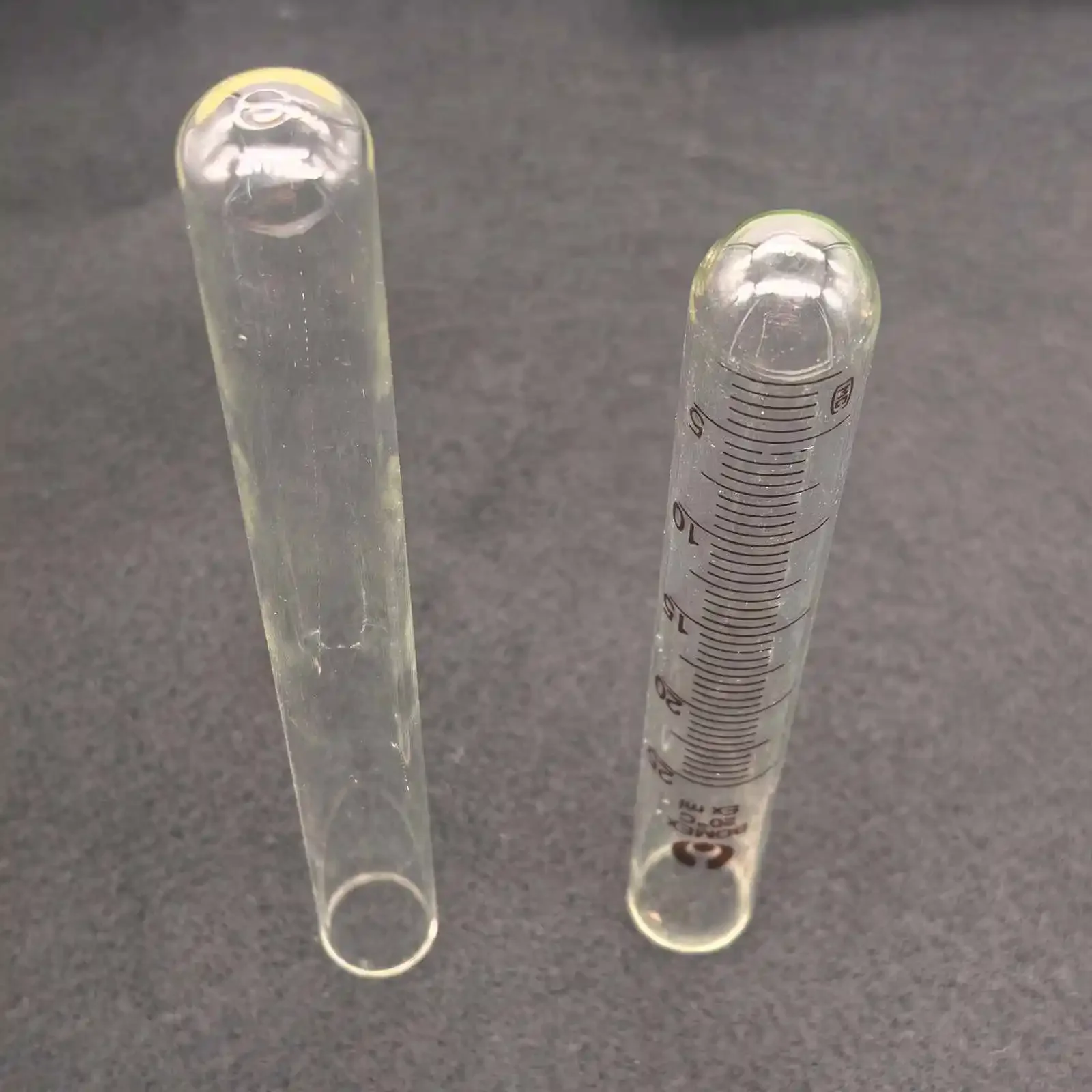 LOT2 2/5/10/15/20/25/50/100ml Glass Flat Mount Round Bottom Test Tube Lab