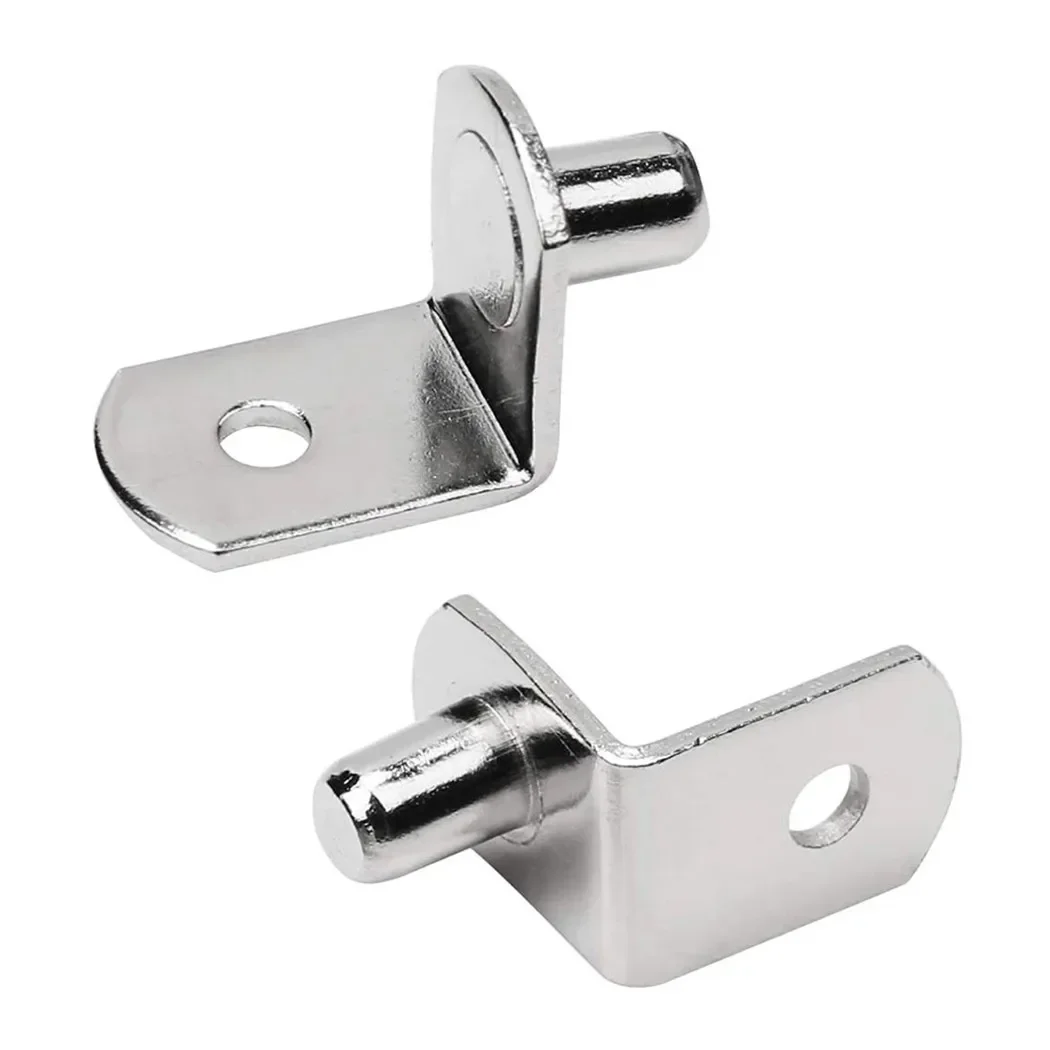 

20Pcs Shelf Brackets Support Studs Pegs 6mm Metal Pin Shelves Seperator Fixed Cabinet Cupboard Glass Furniture Bracket Holder
