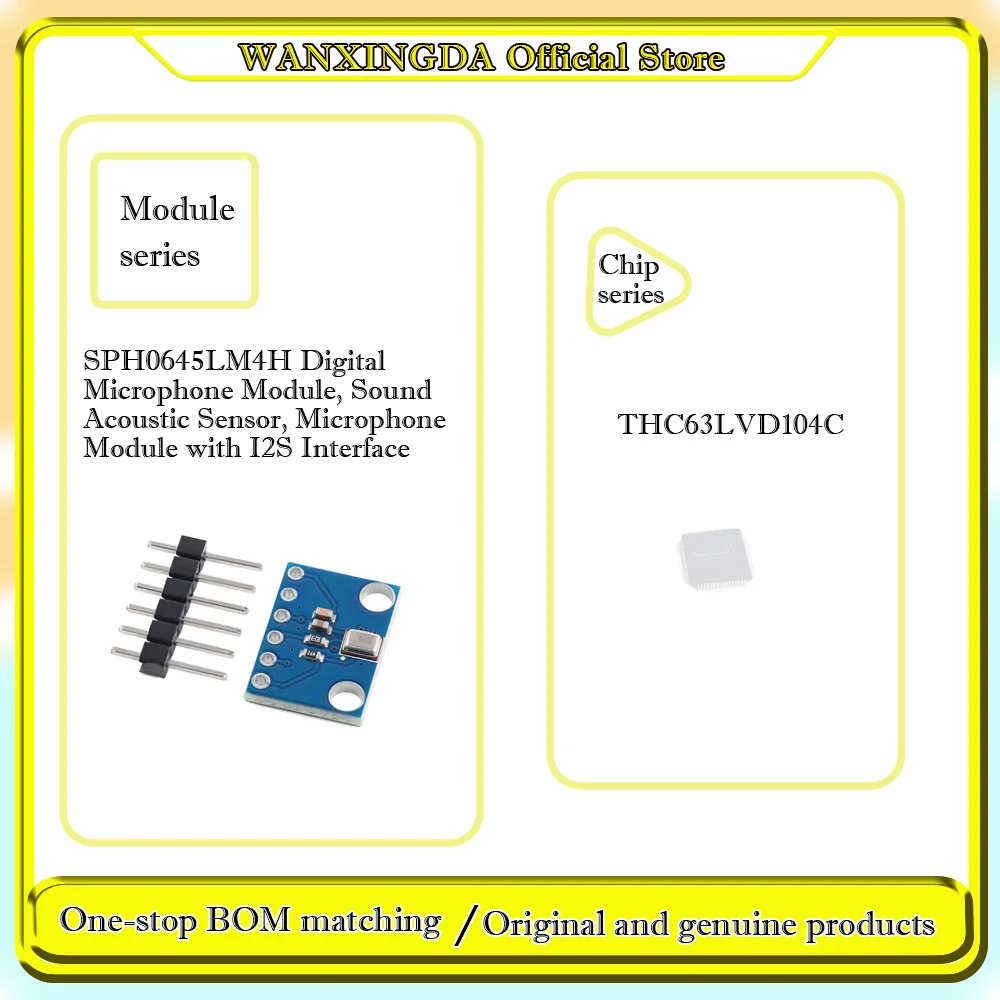 THC63LVD104C SPH0645LM4H Digital Microphone Module, Sound Acoustic Sensor, Microphone Module with I2S Interface  Phone case