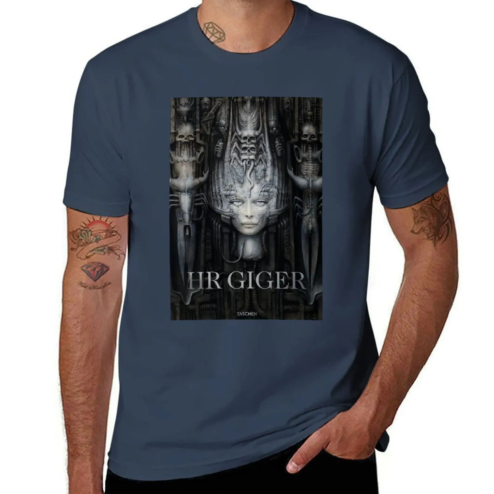 

HR GIGER T-Shirt Work Basic Short Sleeve Top