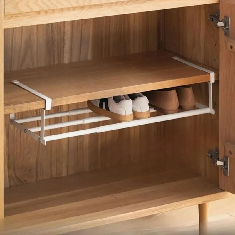 

Simple Partition Shoe Tray storage Household Retractable Under Hanging Layered Space-Saving Multi-Purpose Cabinet Class Shelves