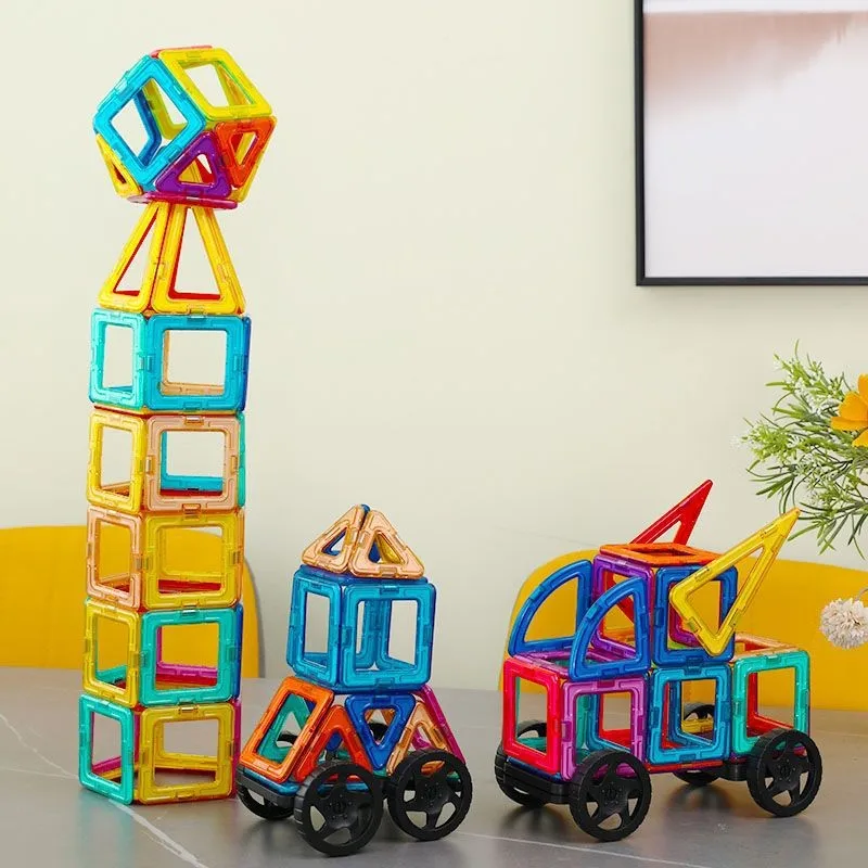 New 84pcs/119pcs Magnetic Building Blocks, Large Size STEM Toy, Educational Building Block Set, Magnetic Toy, Children's Toy,