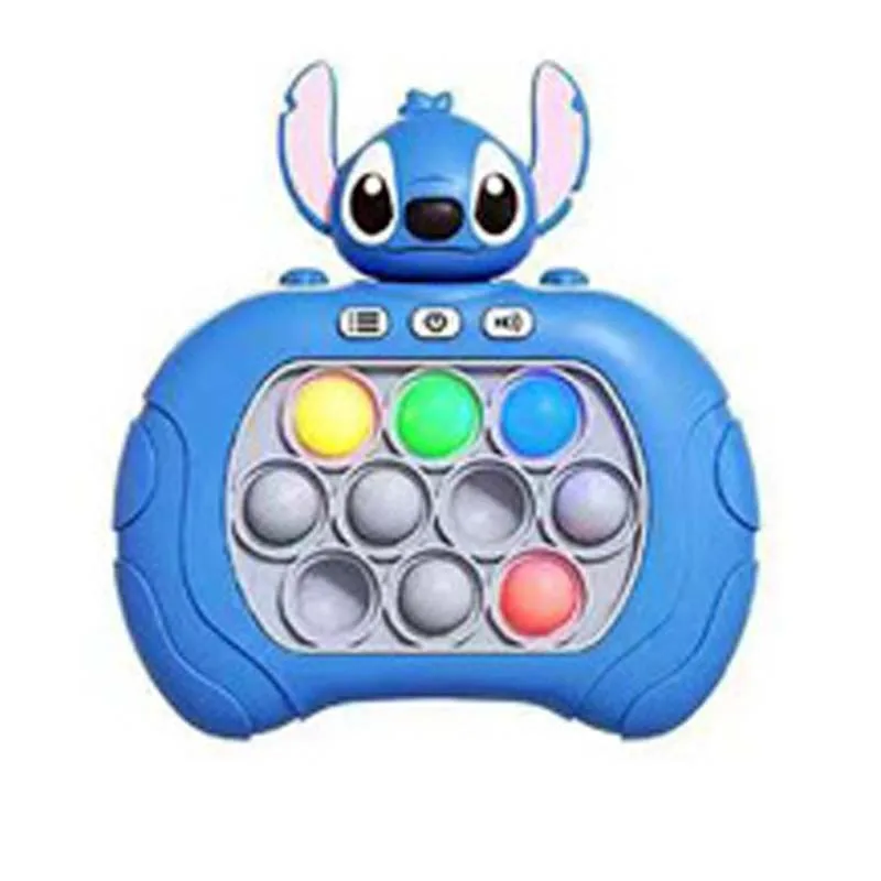 New Pop Light Fidget Game Quick Push Bubble Machine Game Portable Handheld Antistress Toys Gift for Kids Relieve Stress Toys