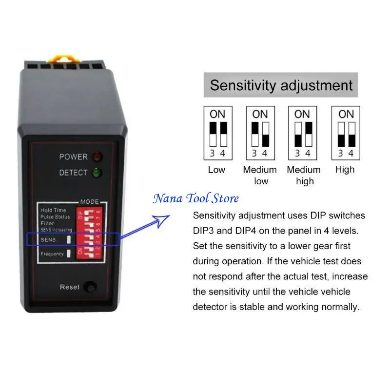 31GJ PD132 Single Channel Inductive Detector Loop Vehicle for Car Parking Lot Access