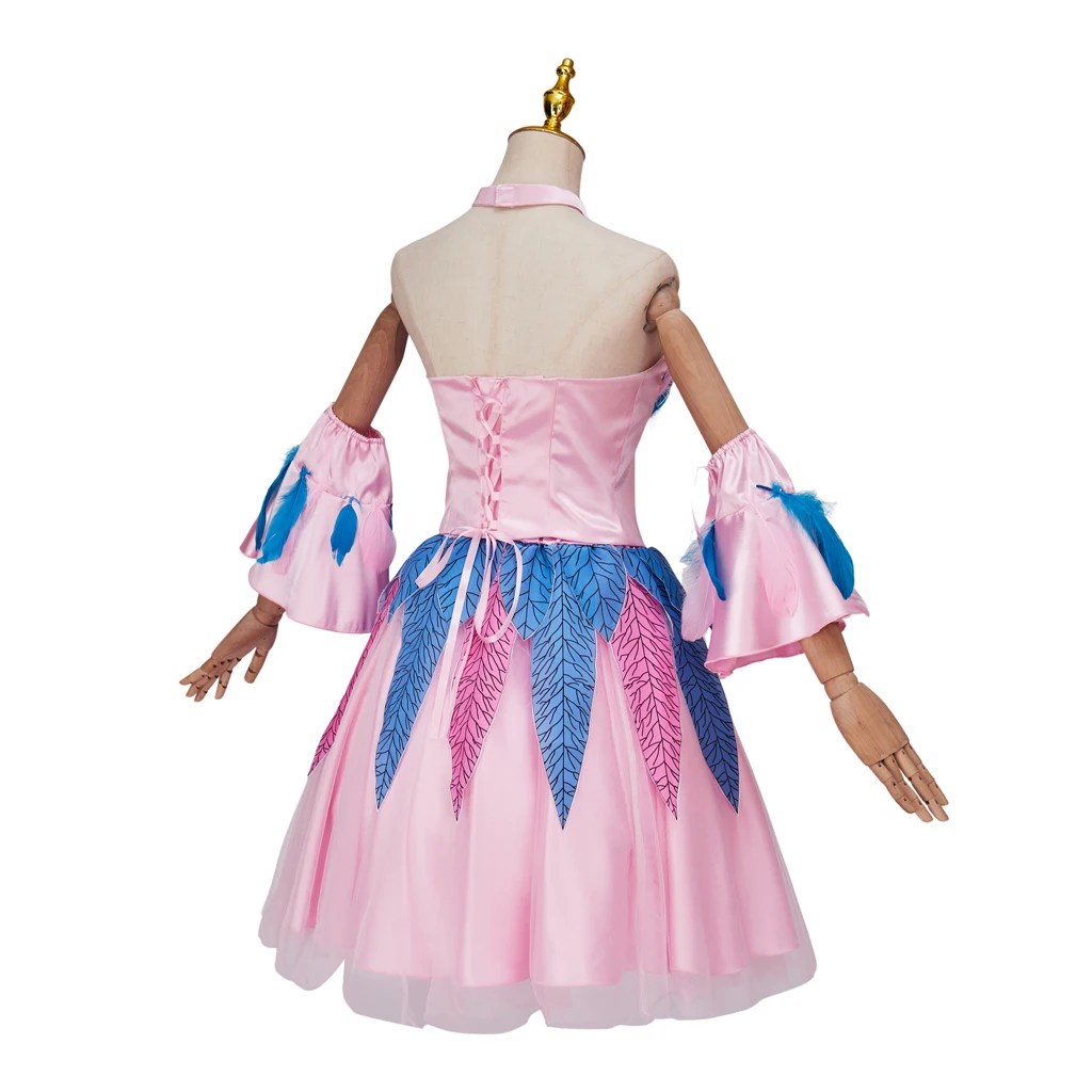 Pricess تأثيري أوديت الدمى زي فستان قصير بابي بحيرة البجع مرحلة الأداء يتوهم حسناء ثوب هالوين فستان الأميرة