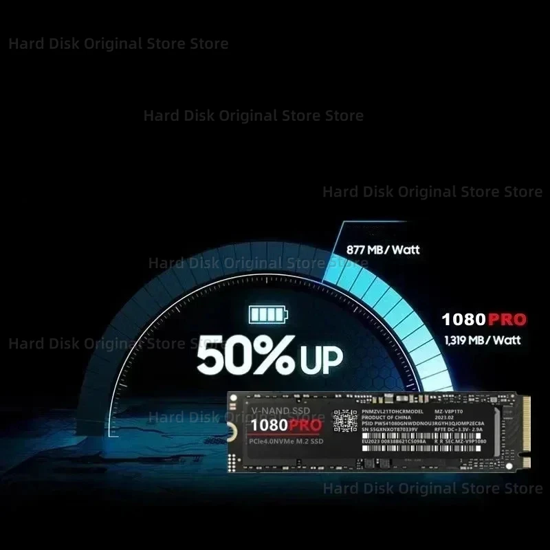 Imagem -02 - Estado Sólido Original Disco Rígido de Leitura para Xbox pc Ps5 Jogo Pubg Ssd 1080pro m2 2280 Pcie 4.0 Nvme Ngff 14000 Mbps 2tb 1tb Unidade de