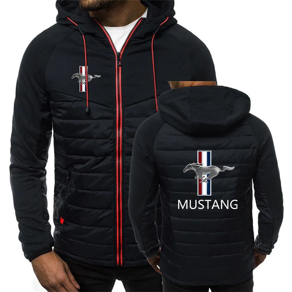 2024 New mustang Men Turntable Music Autumn Hot Sale Classics Seven Color Hooded Cotton Padded Jacket Comfortable Versatile Tops