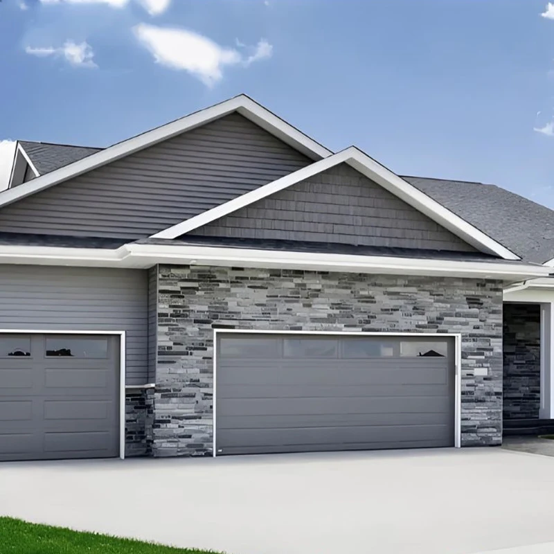 

Современные автоматические электрические ветрозащитные гаражные ворота из алюминиевого сплава, роллетные ворота на заказ, входные ворота для виллы.