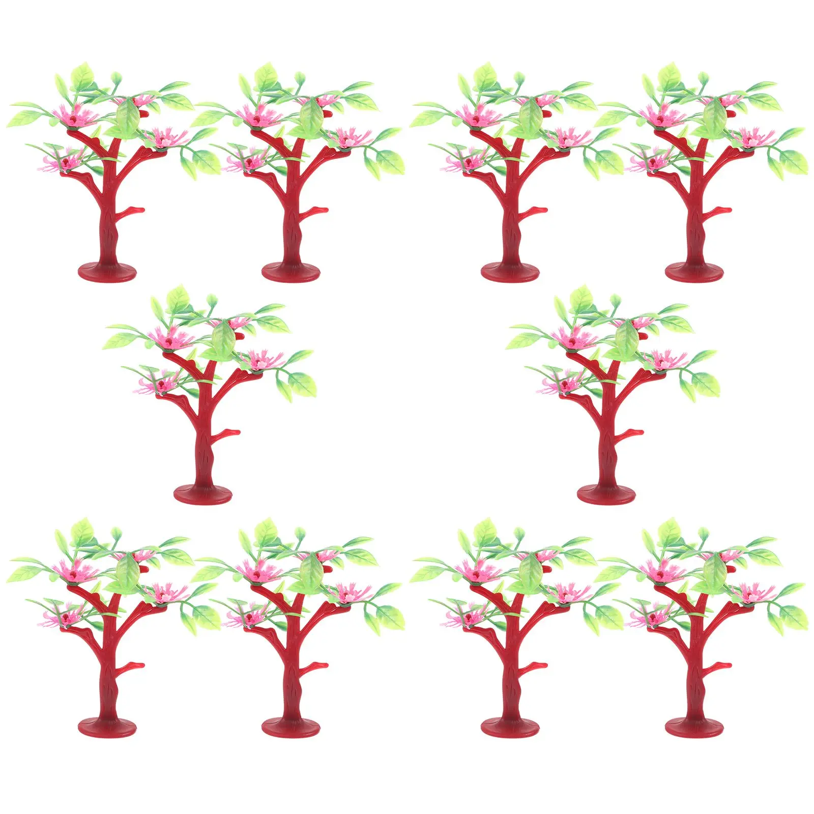 

10pcs 9cm Model Trees Mini Artificial Green Scenery Landscape Decor Simulation Tree nament Landscape Decor Plants