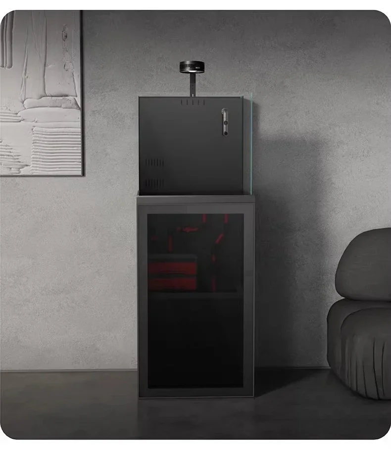 

Ll Bottom Filter Industrial Wind 2nd Generation Upper Cover Fish Tank Three-dimensional Fish Tank Glass Gold Crystal Five-wire F