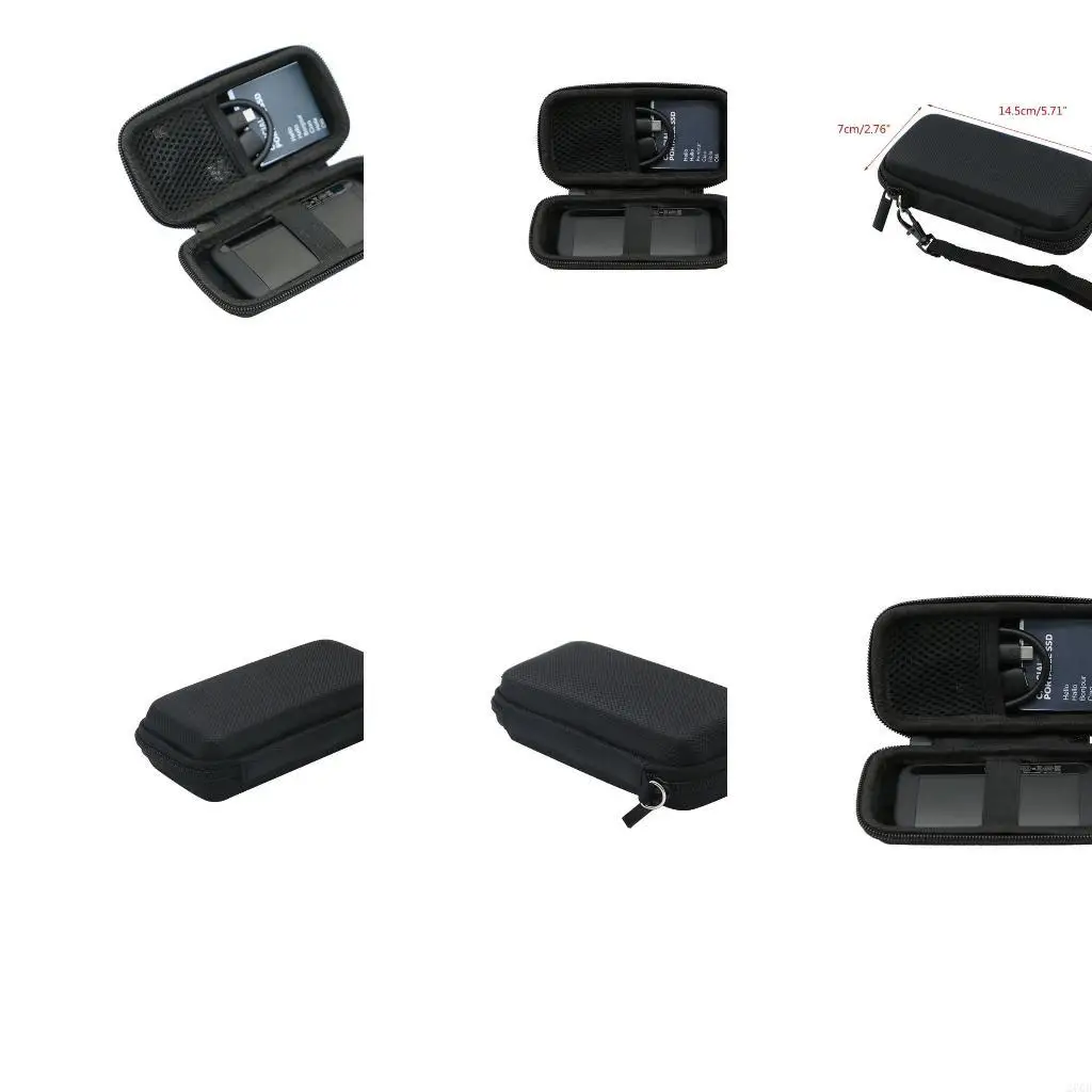 Фото Жесткий футляр для портативного твердотельного накопителя емкостью 1 ТБ/2 ТБ/4 ТБ/500 ГБ, только чехол