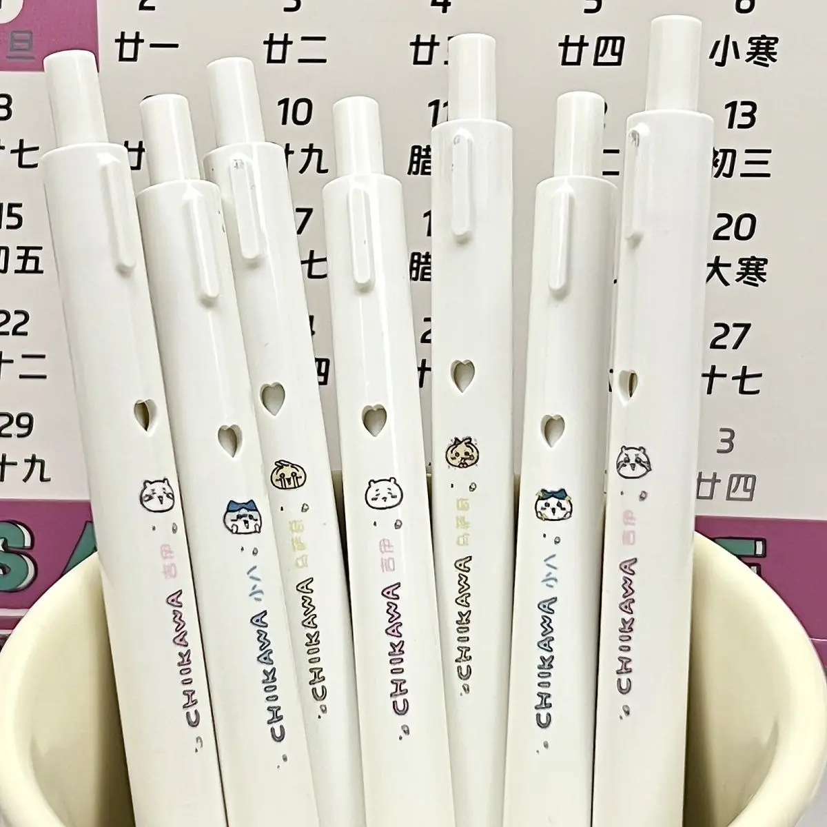 

Cartoon Kawa Cute Press Neutral Homework Pen 0.5mm High Value Student Quick Drying Smooth Ink Black Signature Pen Boy Girl Gift