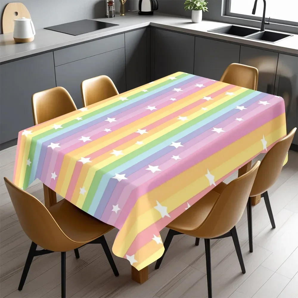 Elegant butterfly pattern rectangular tablecloth - bright red and black design, polyester fabricxzj