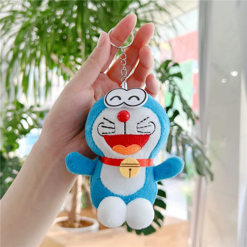 Nieuwste Doraemon sleutelhanger rugzak hanger pop gevuld knuffel pop cartoon anime leuk cadeau voor vrienden leuke pop