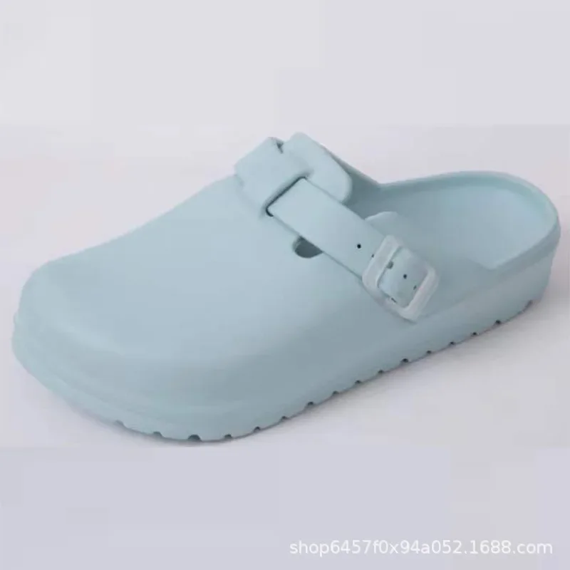 Couple Slippers Lightweight Home Ready Baotou Slippers Female Laboratory Doctor Shoes Nurse Shoes  Summer Shoes for Women