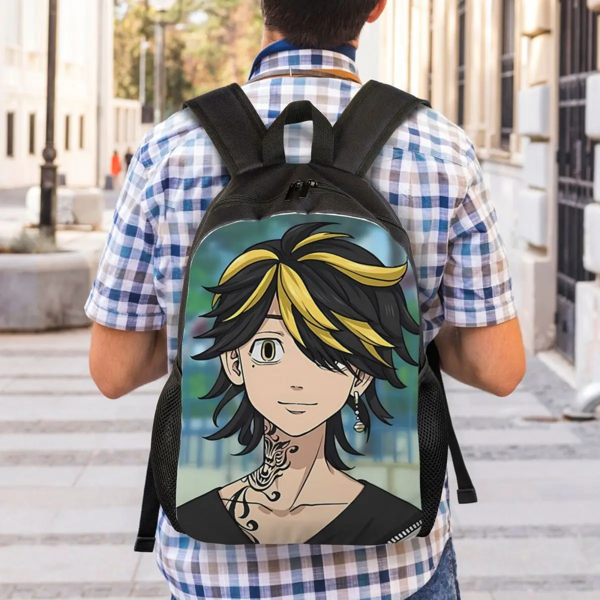 Anime Tokyo Revengers Kazutora Backpack Student Boys Girls BookBag School Bag Computer Shoulder Bags