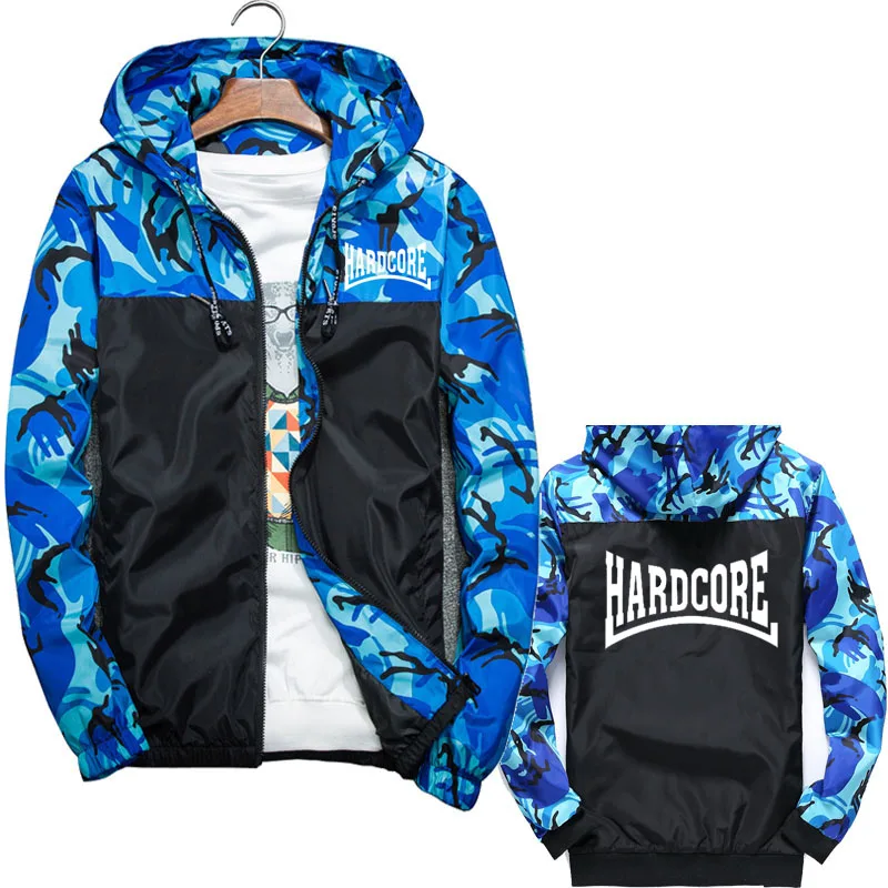 

Men's Jacket Camouflage Outwear Hardcore Ma1 Bomber Jacket Casual Hooded Jacket HipHop Large Size Zipper Outdoor Sweatshirt