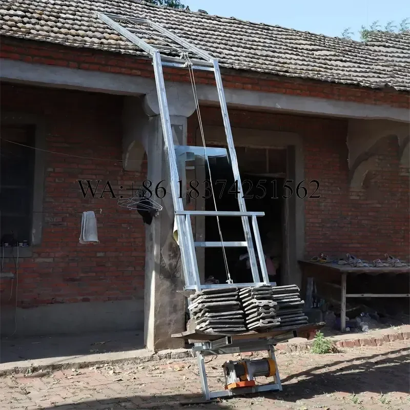Wmwmnu for 4-20m Sloping Roof Multifunctional Lifting Platform Ladder Suitable for Solar Panels Free Splicing Height