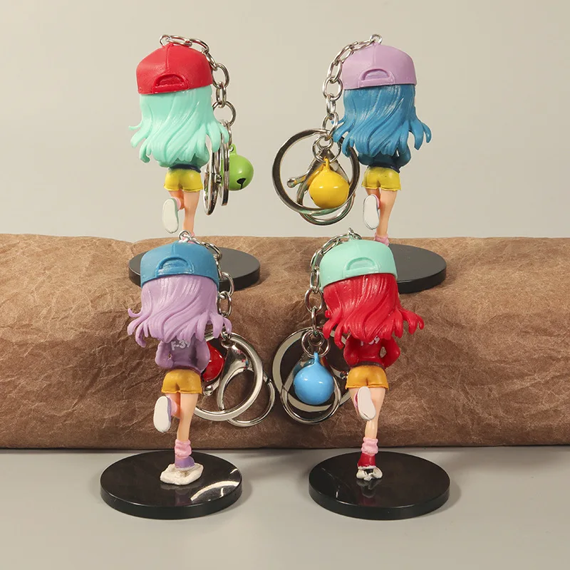 Anime Cute BULMA Kawaii Angel Wings Dr.Slump Arale Machine Doll ciondolo Cosplay modello in PVC portachiavi regalo