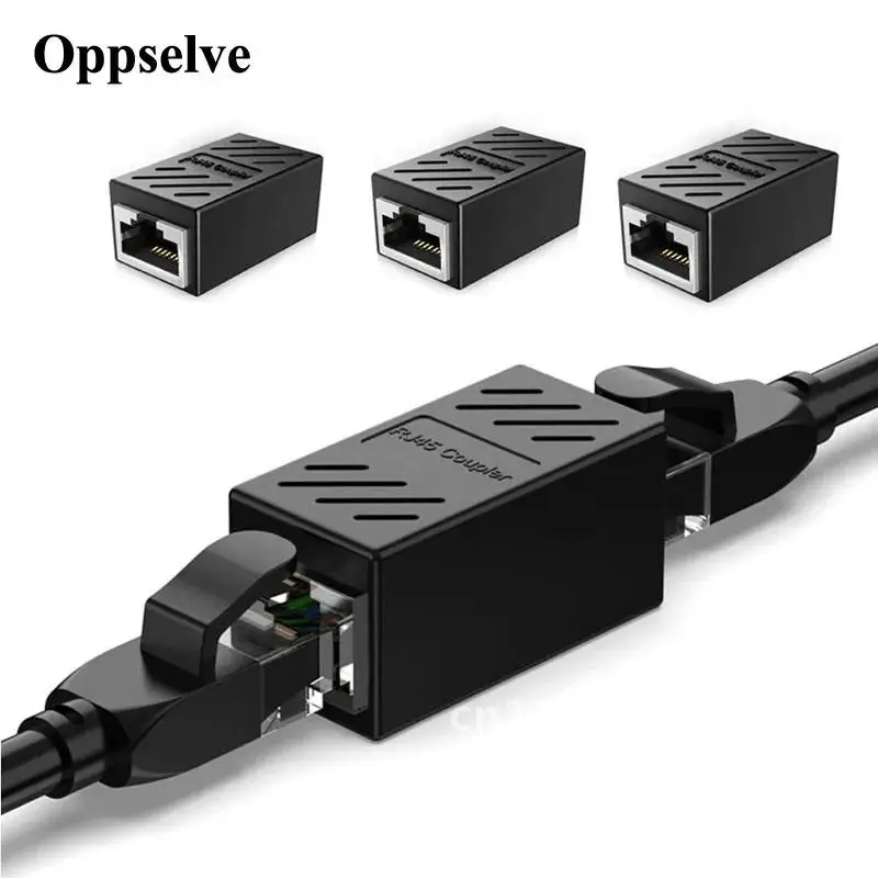 สายเคเบิลอีเทอร์เน็ตตัวต่อ RJ45 Cat7/Cat6/5e ตัวเมียไปยังตัวเมียสองอินเตอร์เฟสขยายสายเคเบิลอะแดปเตอร์เครือข่ายตัวเชื่อมต่อสายแลนอินเทอร์เน็ต