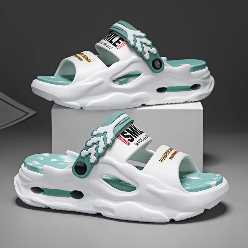 

Fashion Outdoor Sandals Men Platform Soft Sole Lightweight Casual Sandals Shoes 2025 Summer Women's Slipper Comfortable Footwear