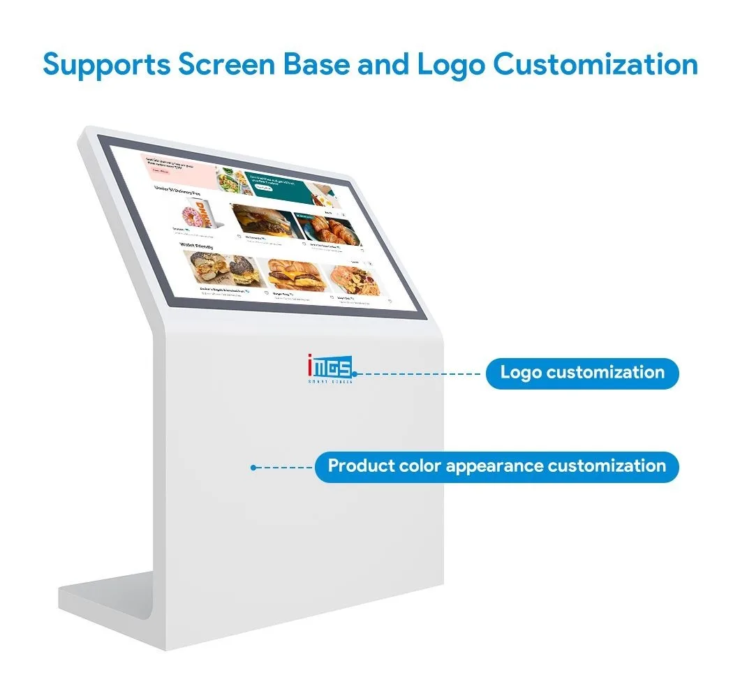 21.5 Inch LCD Floor Standing Touch Screen Information Kiosk With Windows For Hotel Shopping Guide Digital Signage Use