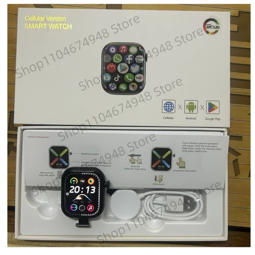 Imagen 2 del producto Reloj inteligente VP29 Original serie VP, reloj inteligente Android 5G de 2,29 pulgadas con cámara giratoria, GPS, whatsapp, aplicación Tiktok, tienda, conexión Wifi
