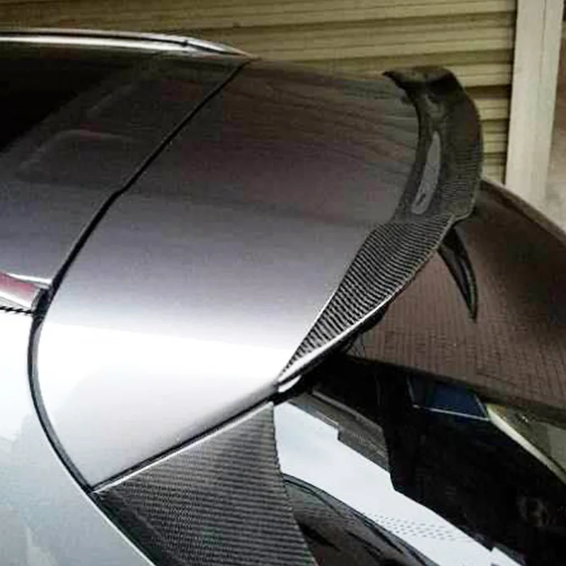 Carbon Fiber Spoiler Wing For Benz GLA AMG Spoiler Top Wings Black Lip Body Kit Splitter Trunk Trim Affix Stick Car Accessories