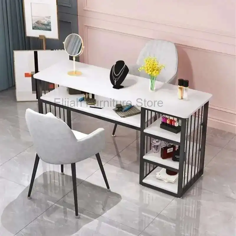 

Cleaner Professional Manicure Table Luxury Makeup Dressing Nail Manicure Table Beauty Schmincktisch Nails Salon Furniture