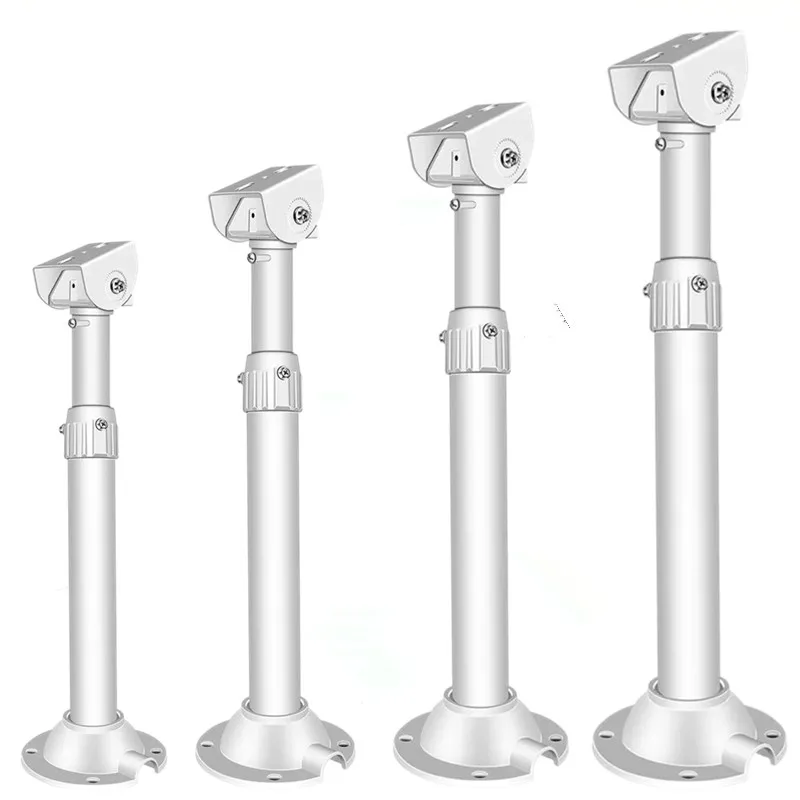 Aluminum Alloy CCTV Bullet Camera Telescopic Bracket Adjustable 20-120cm Surveillance Camera Mount Ceiling Wall Support Holder
