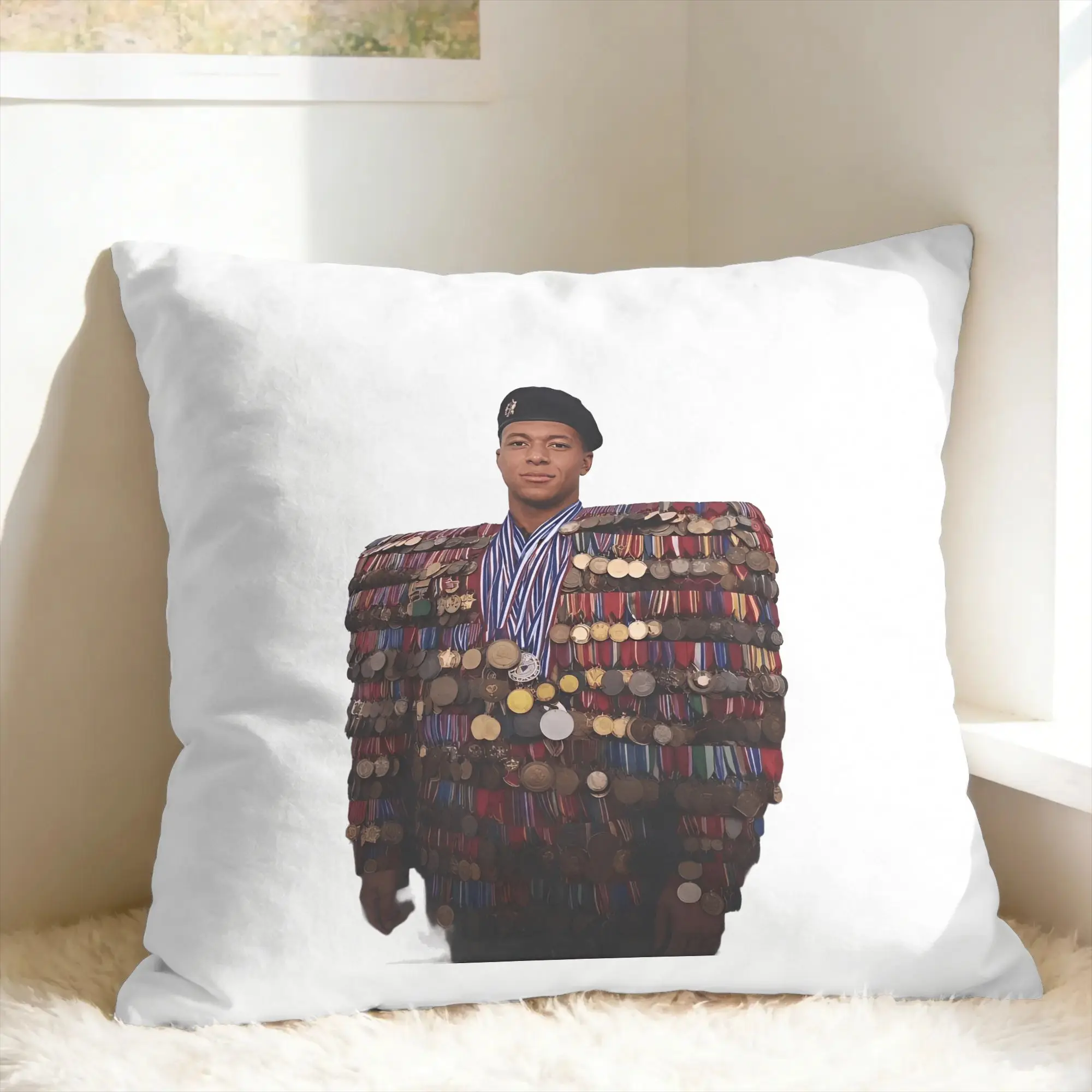 Dictador Kylian Mbappe Meme Pillow Case  Custom Pillow Cover For Couch Sofa Bedroom Kawaii Pillowcases